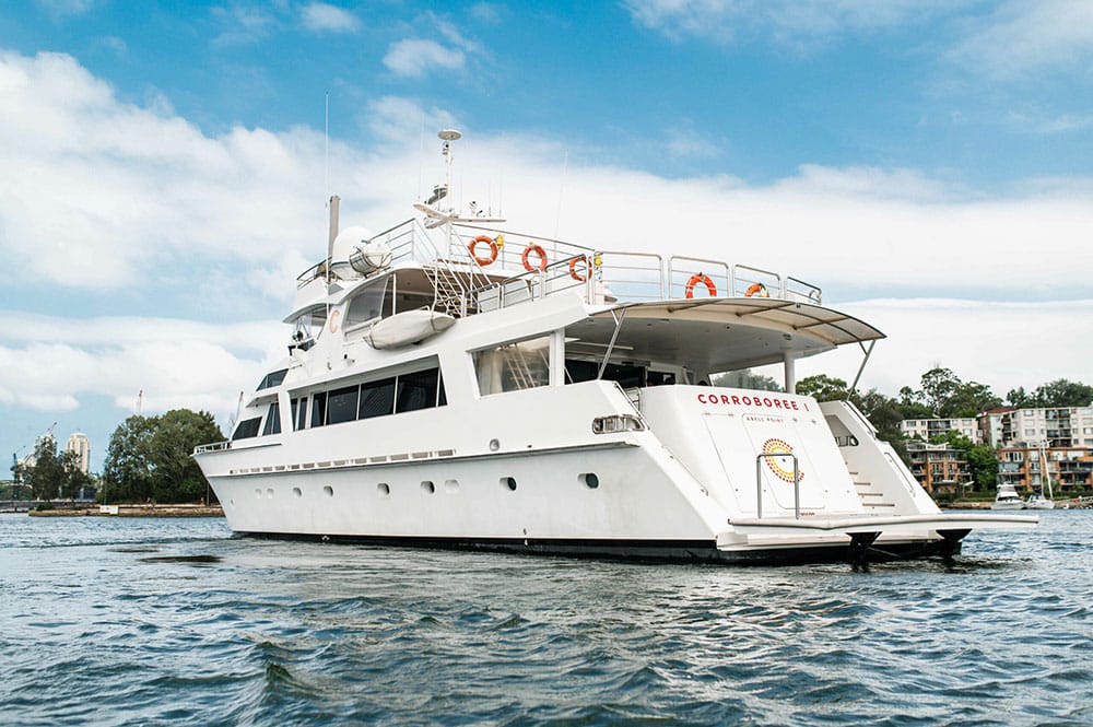 Corroboree Premium Charter Boat Sydney Harbour Views